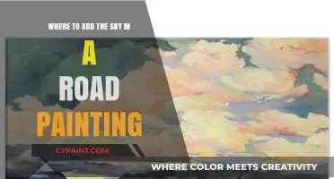 Enhancing Road Art: Perfect Sky Placement in Your Painting