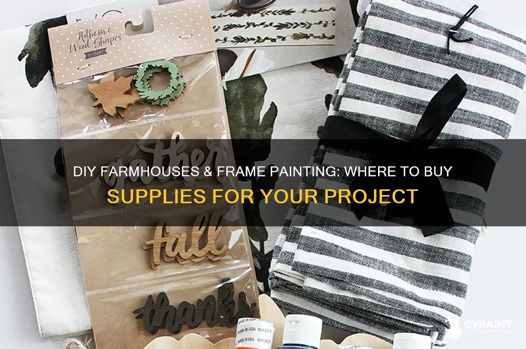 where to by farmes and frame painting by urself