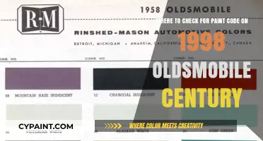Decoding Your 1998 Oldsmobile Century's Paint Code: A Simple Guide