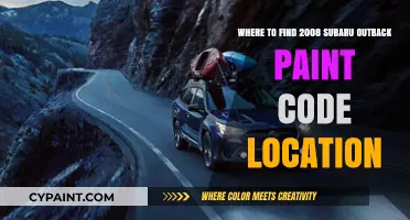 Locate Your 2008 Subaru Outback Paint Code: Quick Guide