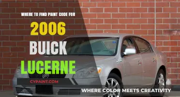 Locate Your 2006 Buick Lucerne Paint Code: A Quick Guide