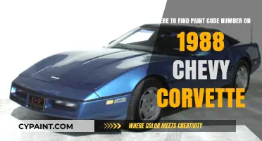 Decoding the Paint Code on Your 1988 Chevy Corvette: A Guide