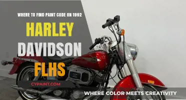 Decoding the Paint Code on Your 1992 Harley Davidson FLHS