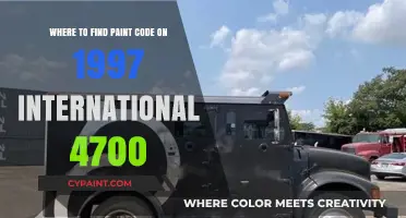 Locate 1997 International 4700 Paint Code: Quick Guide