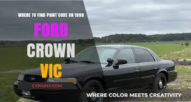Decoding the Paint Code on Your 1999 Ford Crown Vic