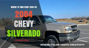 Locate Your 2004 Chevy Silverado Paint Code: Quick Guide
