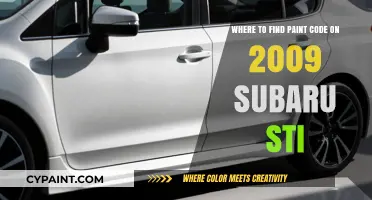 Locate Your 2009 Subaru STI Paint Code: Quick Guide