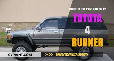 Decoding the Paint Code Mystery: A Guide for 1987 Toyota 4Runner Owners