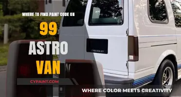 Locate Your 99 Astro Van's Paint Code: Quick Guide