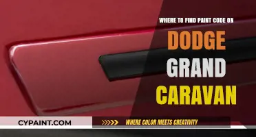 Locate Your Dodge Grand Caravan's Paint Code: Quick Guide
