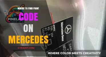 Locate Your Mercedes Paint Code: A Quick Guide to Finding It