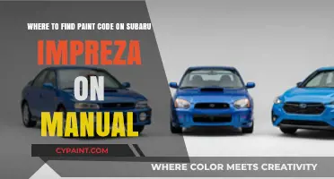 Decoding Subaru Impreza Paint Codes: A Manual Guide