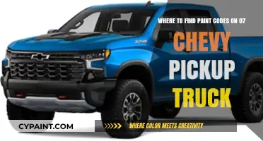Decoding Your 07 Chevy Pickup Truck's Paint Code: A Simple Guide