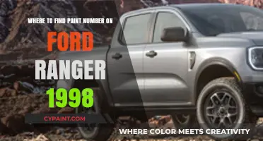 Locate Your 1998 Ford Ranger Paint Code: A Quick Guide