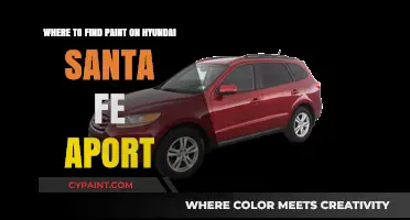 Where to Locate Paint for Your Hyundai Santa Fe Aport
