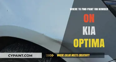 Locate Your Kia Optima's Paint VIN Number: A Quick Guide