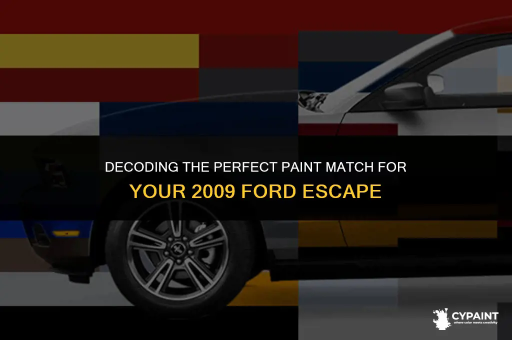 where to find the paint code for 2009 ford escape