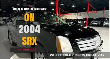 Locate Your 2004 SRX Paint Code: Quick Guide & Tips