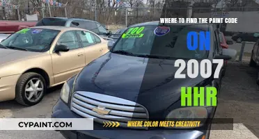 Locate Your 2007 HHR Paint Code: Quick Guide & Tips