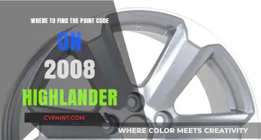 Locate Your 2008 Highlander's Paint Code: Quick Guide