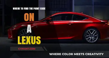 Locate Your Lexus Paint Code: A Quick and Easy Guide