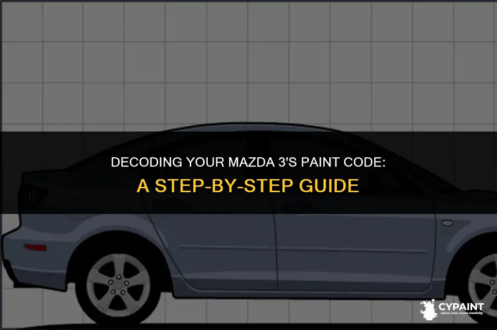where to find the paint code on a mazda 3