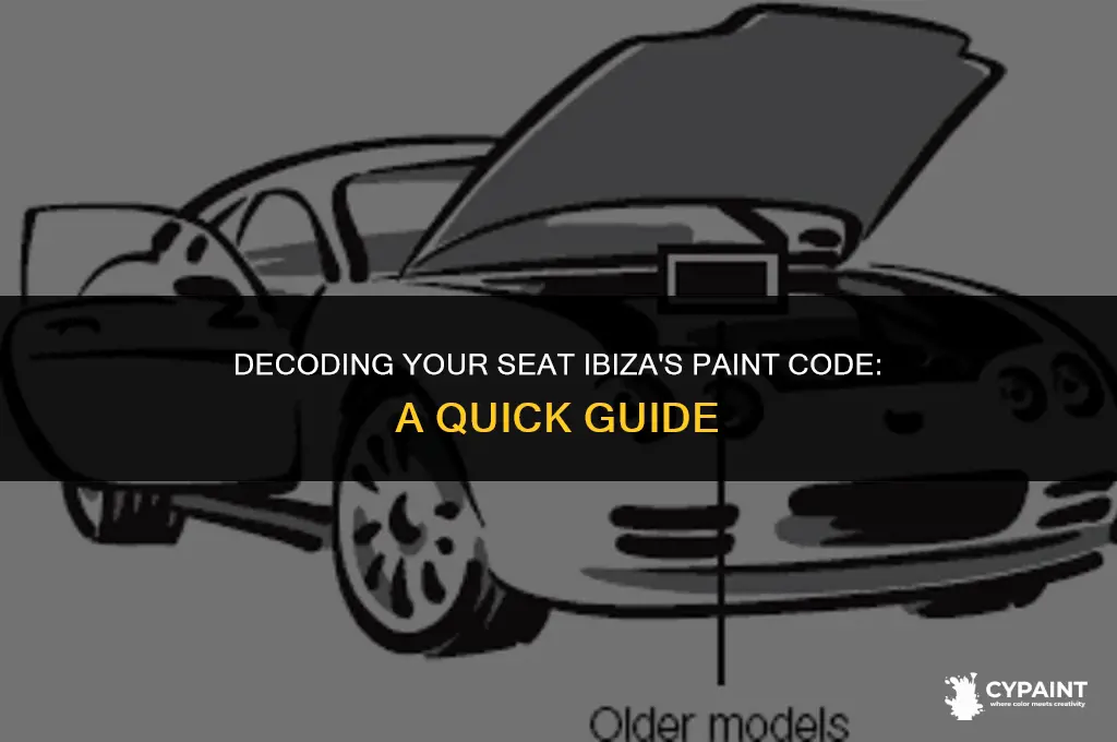 where to find the paint code on a seat ibiza