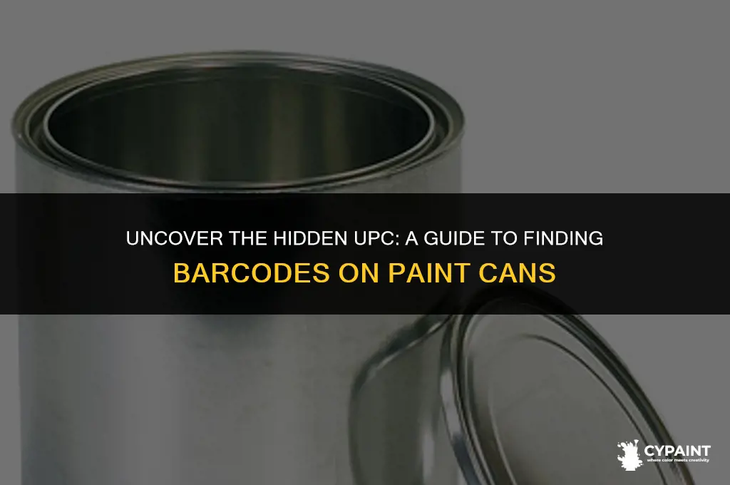 where to find upc number on paint can