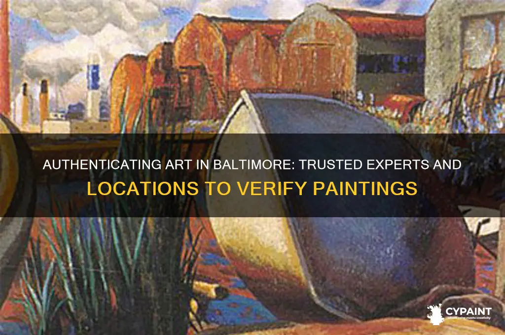 where to go to authenticate a painting in baltimore