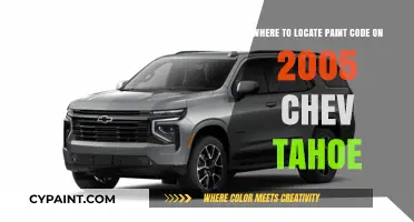 Finding Your 2005 Chevy Tahoe Paint Code: A Quick Guide