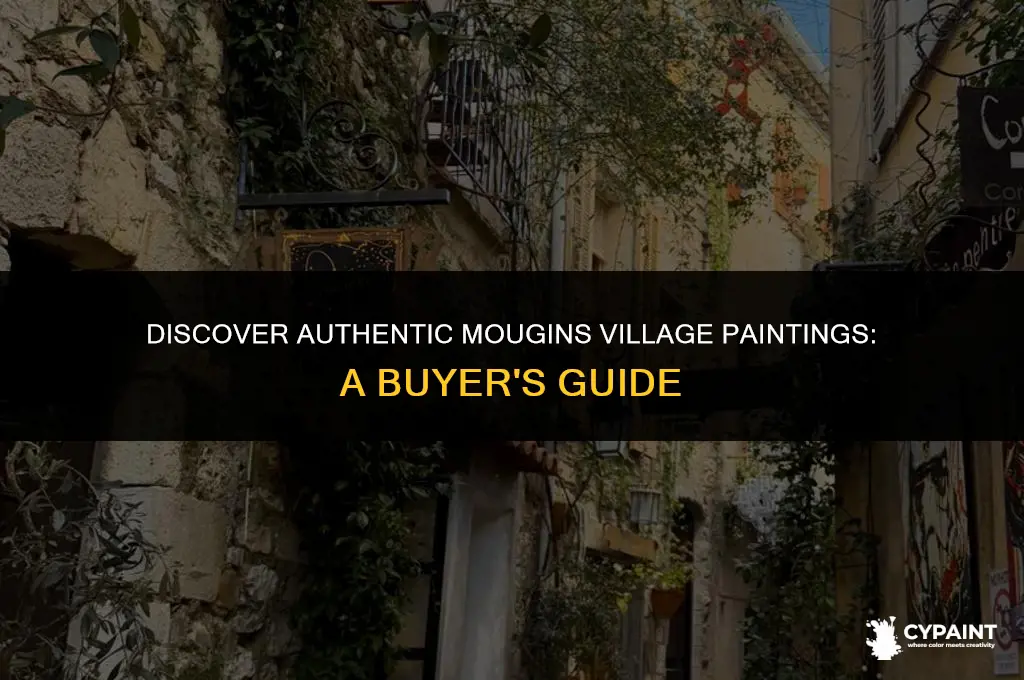 where to purchas paintings of the village of mougins france
