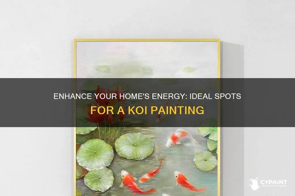 where to put a koi painting in your home