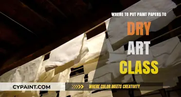 Best Spots for Drying Paint Papers in Art Class: Tips & Tricks