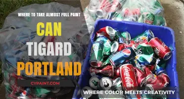 Where to Dispose of Almost Full Paint Cans in Tigard, Portland