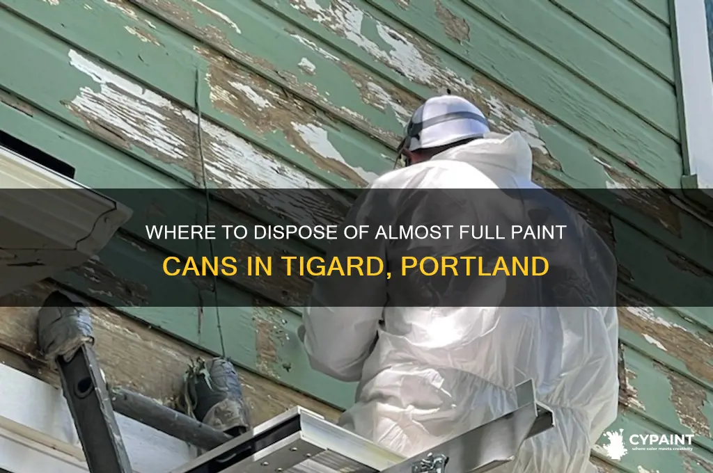where to take almost full paint can tigard portland