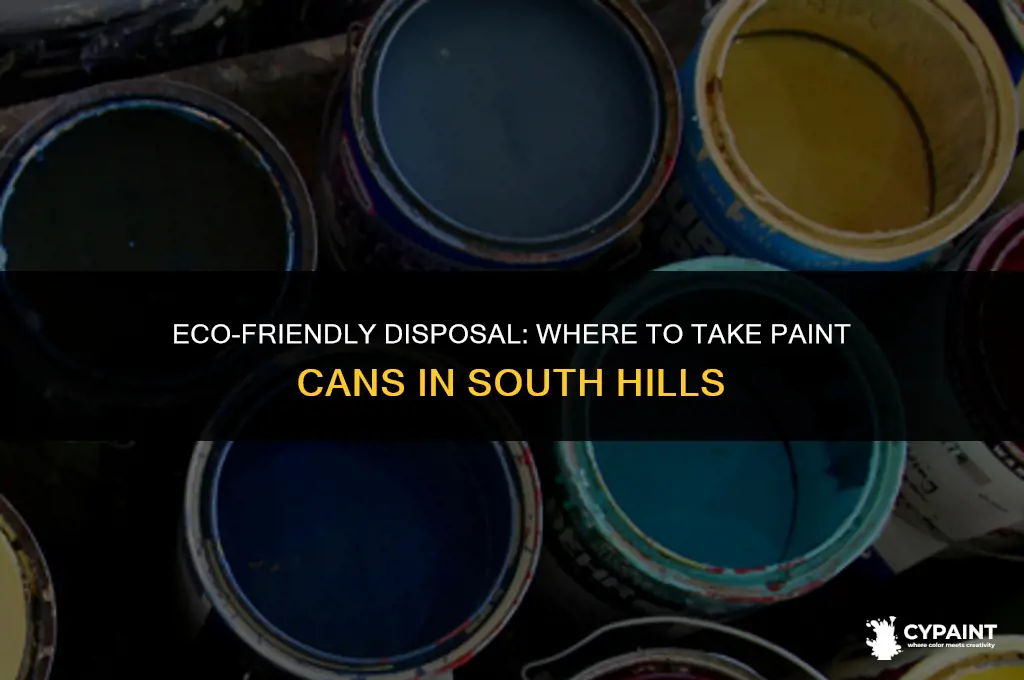 where to take paint cans in south hills
