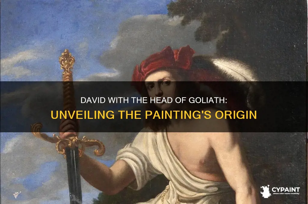 where was david with the head of goliath painted
