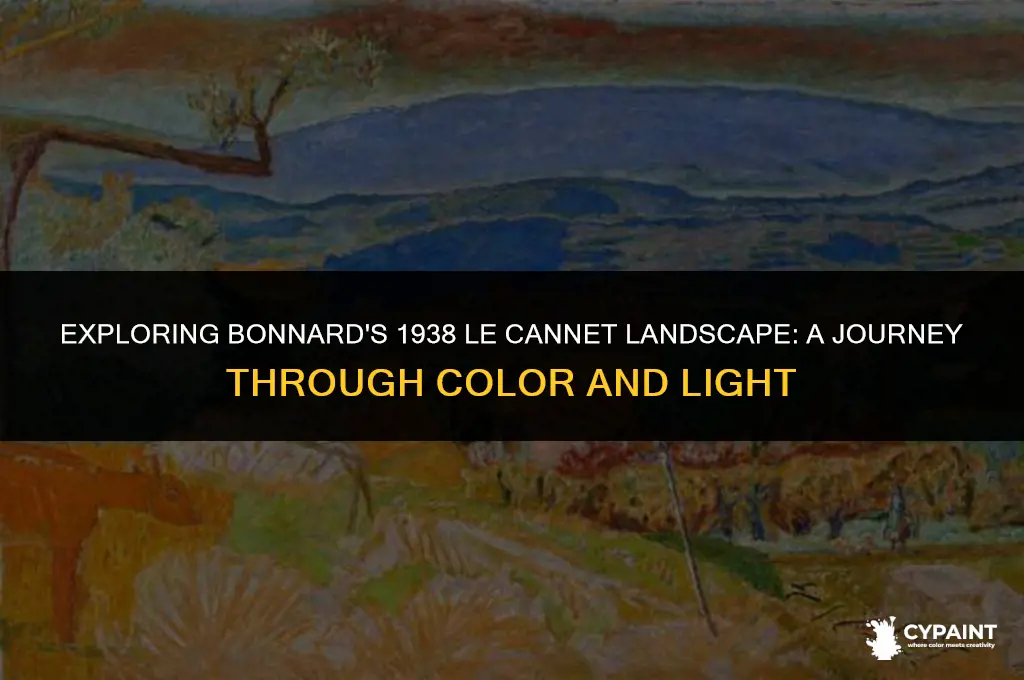 where was painted pierre bonnard landscape at le cannet 1938
