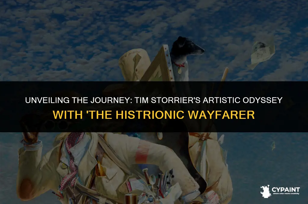 where was tim storrier when he painted the histrionic wayfarer