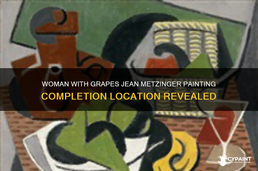 where was woman with grapes jean metzinger finished painting