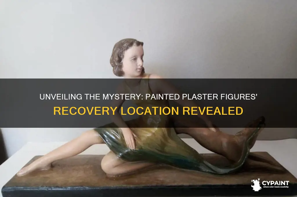 where were the 30 plus painted plaster figures recovered