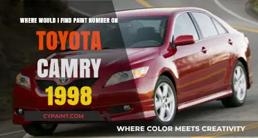 Decoding Your 1998 Toyota Camry's Paint Code: A Simple Guide