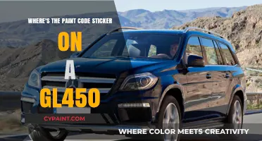 Finding Your GL450 Paint Code: Sticker Location Guide