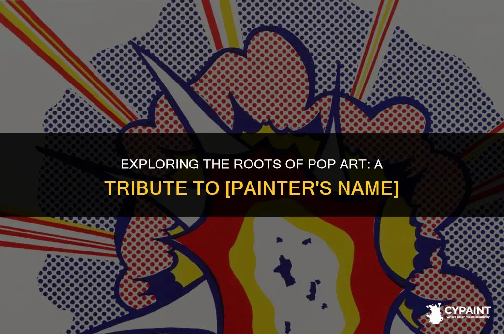 which abstract painter was termed a forebear of pop art