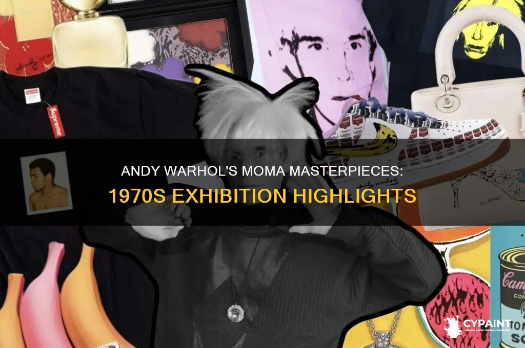 which andy warhol paintings were in moma in 1970s