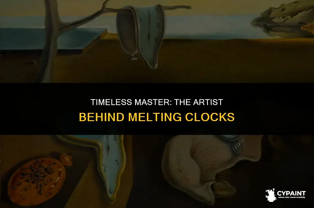 which artist is famous for his painting containing melting clocks