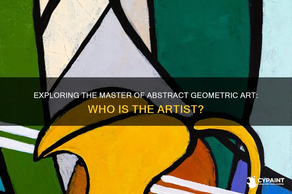 which artist is famous for painting abstract geometric shapes