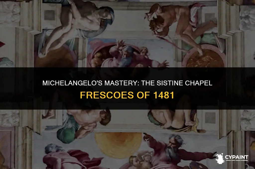which artist painted frescoes in the sistine chapel in 1481