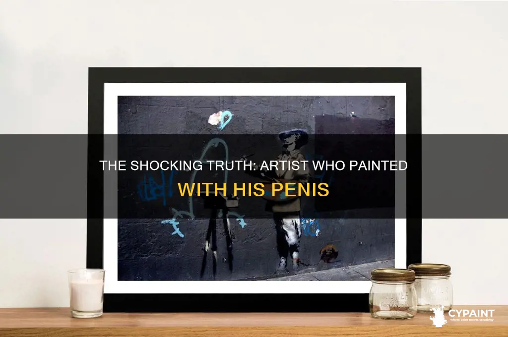 which artist said that he painted with his penis
