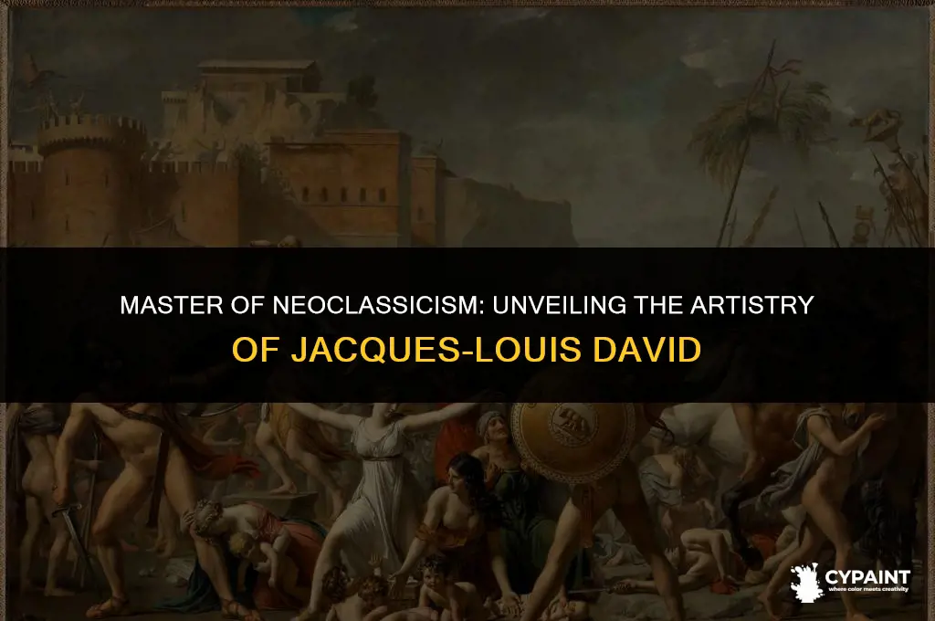 which artist was the preeminent painter of the neoclassical style